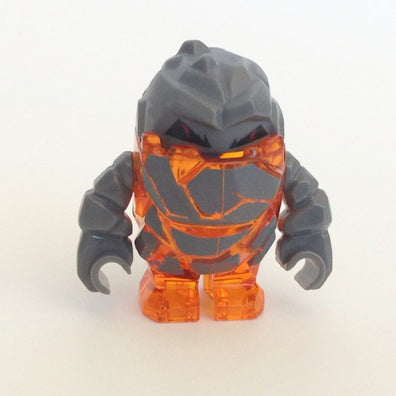 LEGO Minifigure-Rock Monster: Firox (Trans-Orange)-Power Miners-PM002-Creative Brick Builders